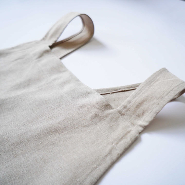 Apron ronja natural for kitchen-by Lennea