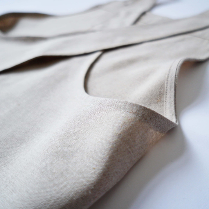 Apron ronja natural for kitchen-by Lennea