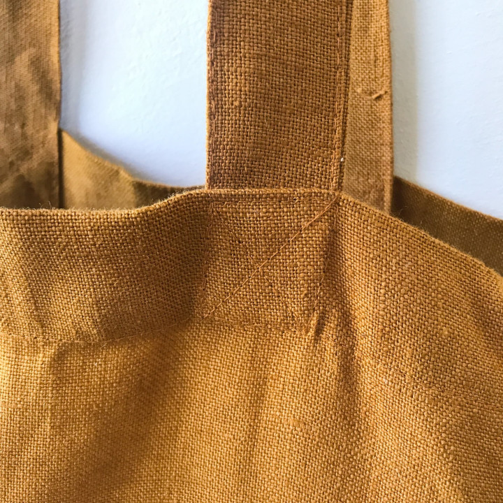 Agda hørtaske - meget rummelig og komfortabel