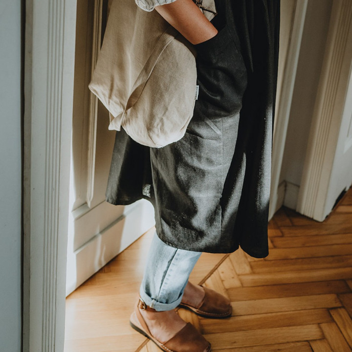 Torba lniana Ida (naturalna) - shopperka