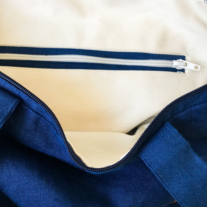 Lniana torba Ida (indygo)