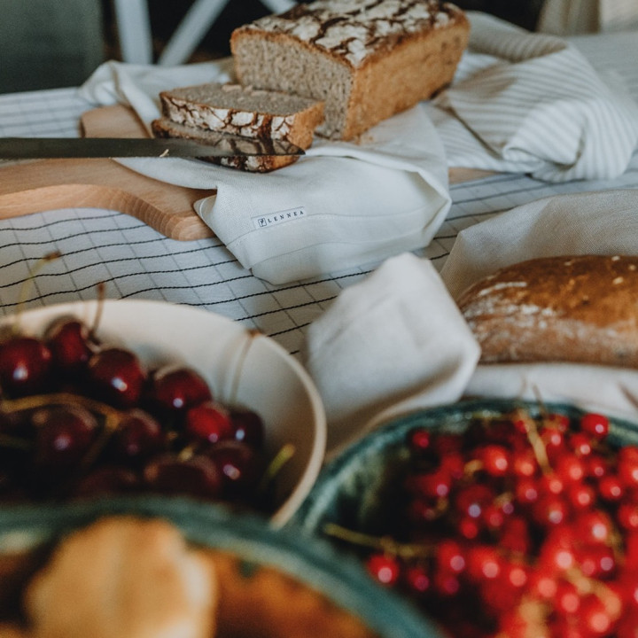 Lniana ściereczka (kremowa)