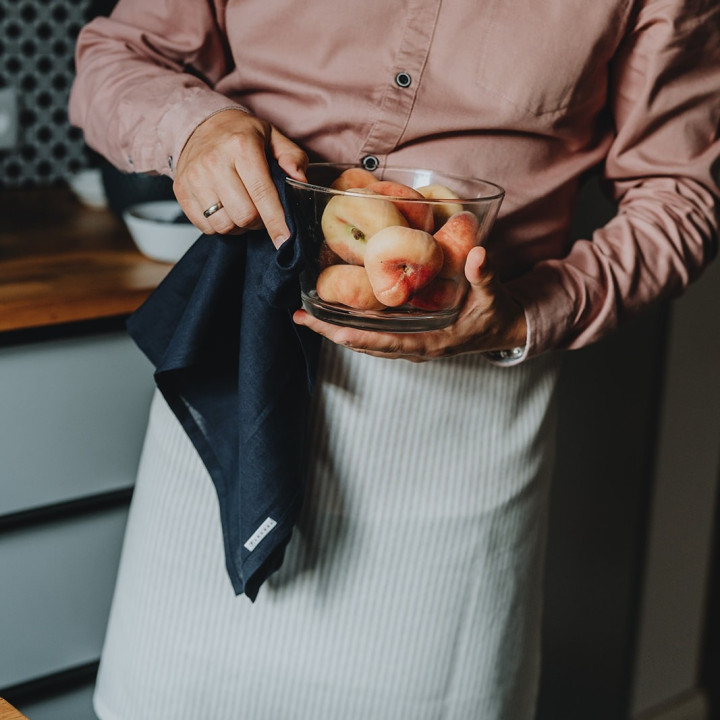 Lniana ściereczka (atramentowa)