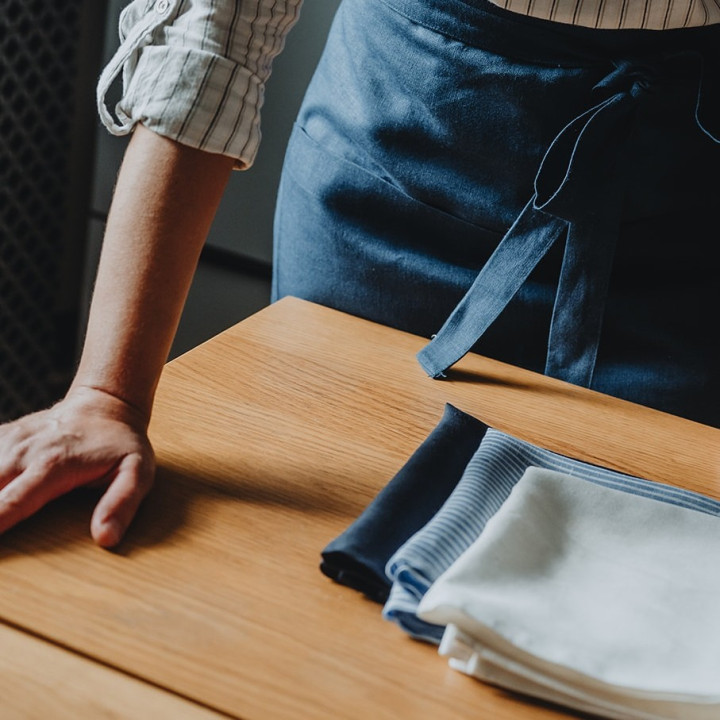 Lniana ściereczka (atramentowa)