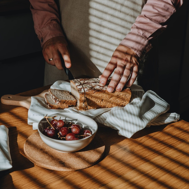 Lniana ściereczka (naturalne paski)