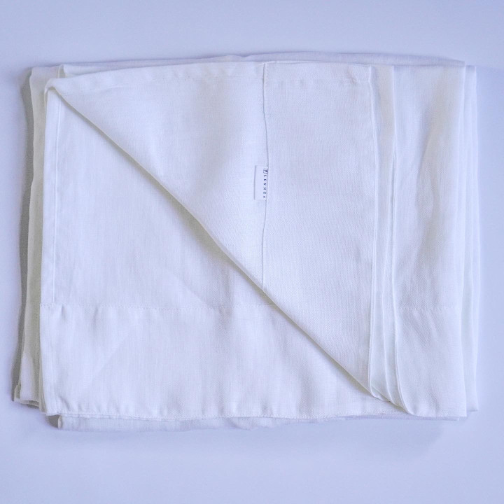 Lniane zasłony (biel)