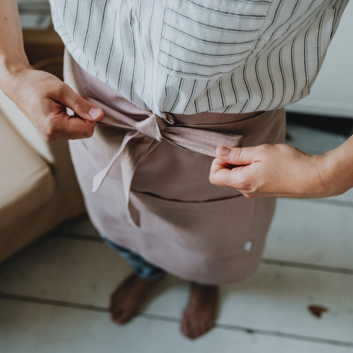 Forklæde - 100% hør - Forskellige farver