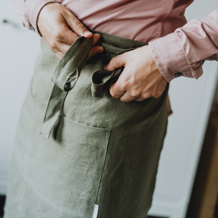 Fartuch zapaska (oliwkowy)