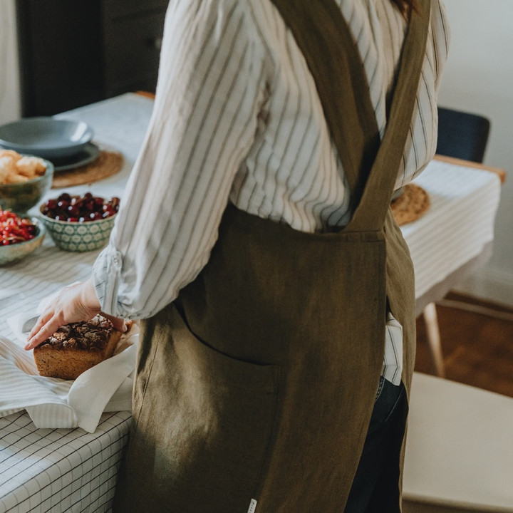 Japanese apron Madika- by Lennea