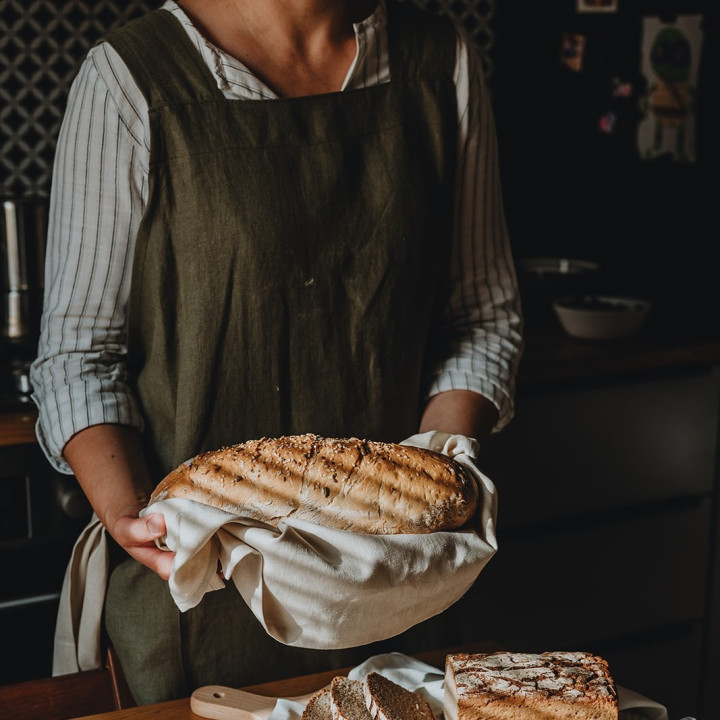 Fartuch florystyczny - z Twoim logotypem - haft - lennea.pl