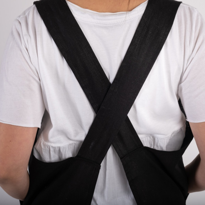 Fartuch japoński Madika (czarny)