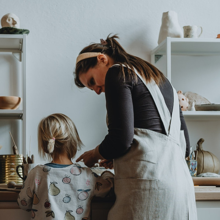 Fartuch japoński Madika (naturalny)