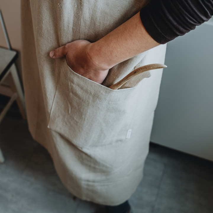 Fartuch japoński Madika (naturalny)