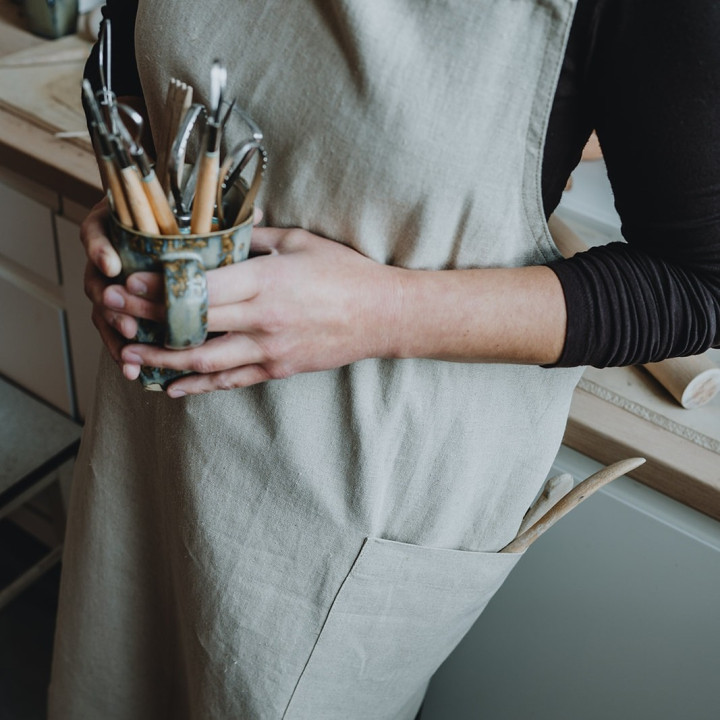 Fartuch japoński Madika (naturalny)