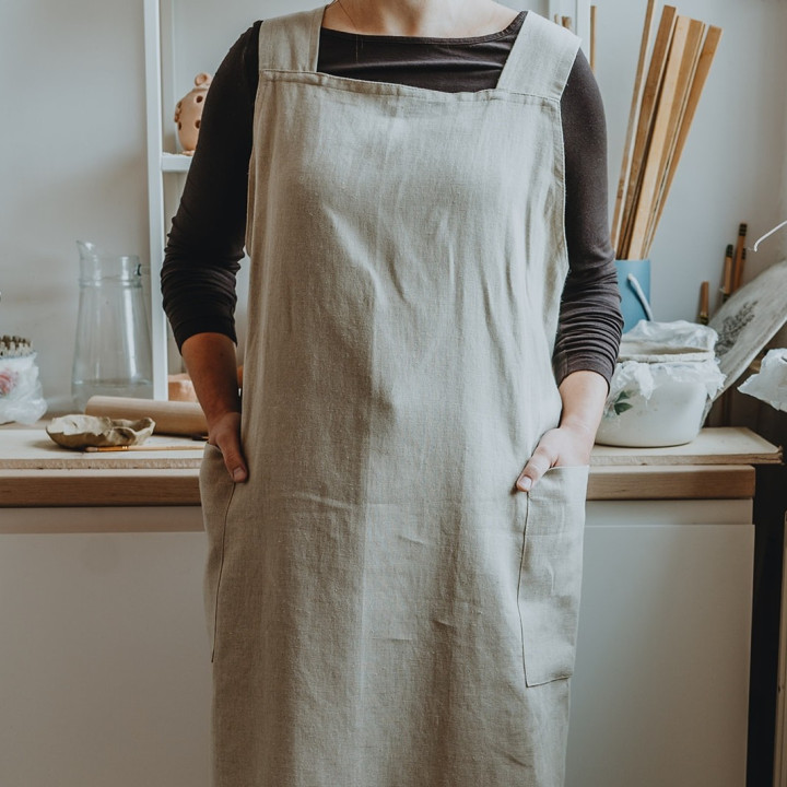 Japansk Madika forklæde (naturligt)