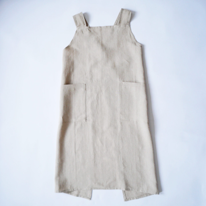 Apron with logo (natural)