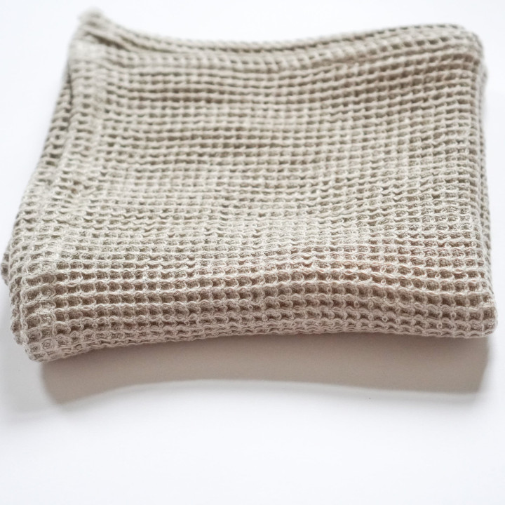 Linen waffle towel