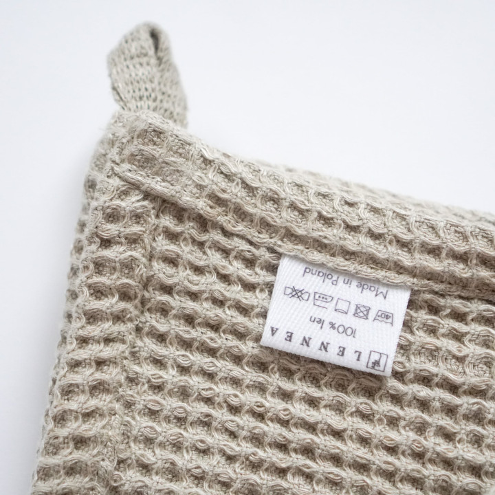 Linen waffle towel