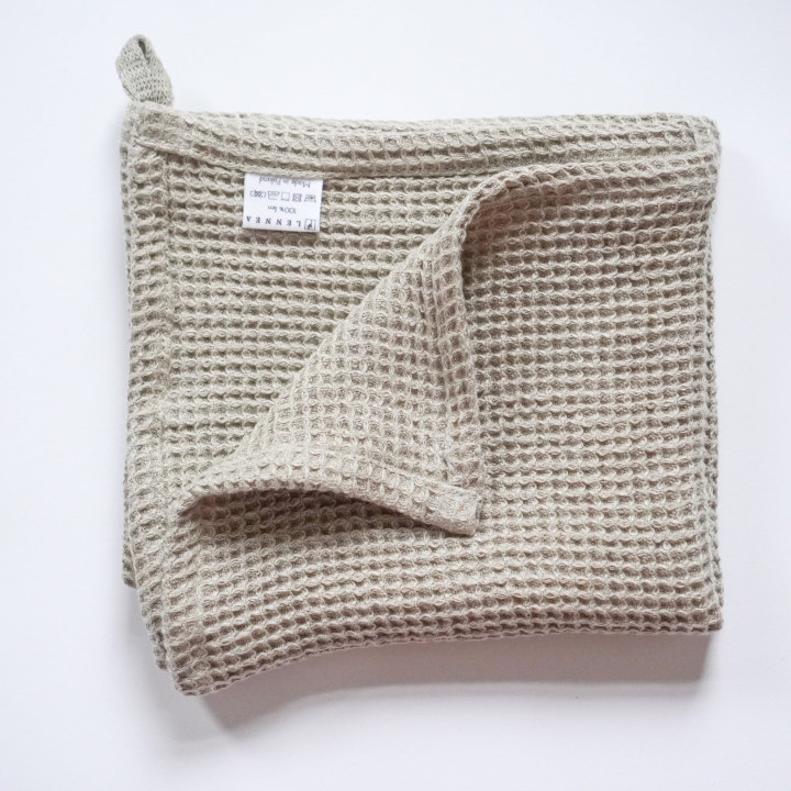 Linen waffle towel